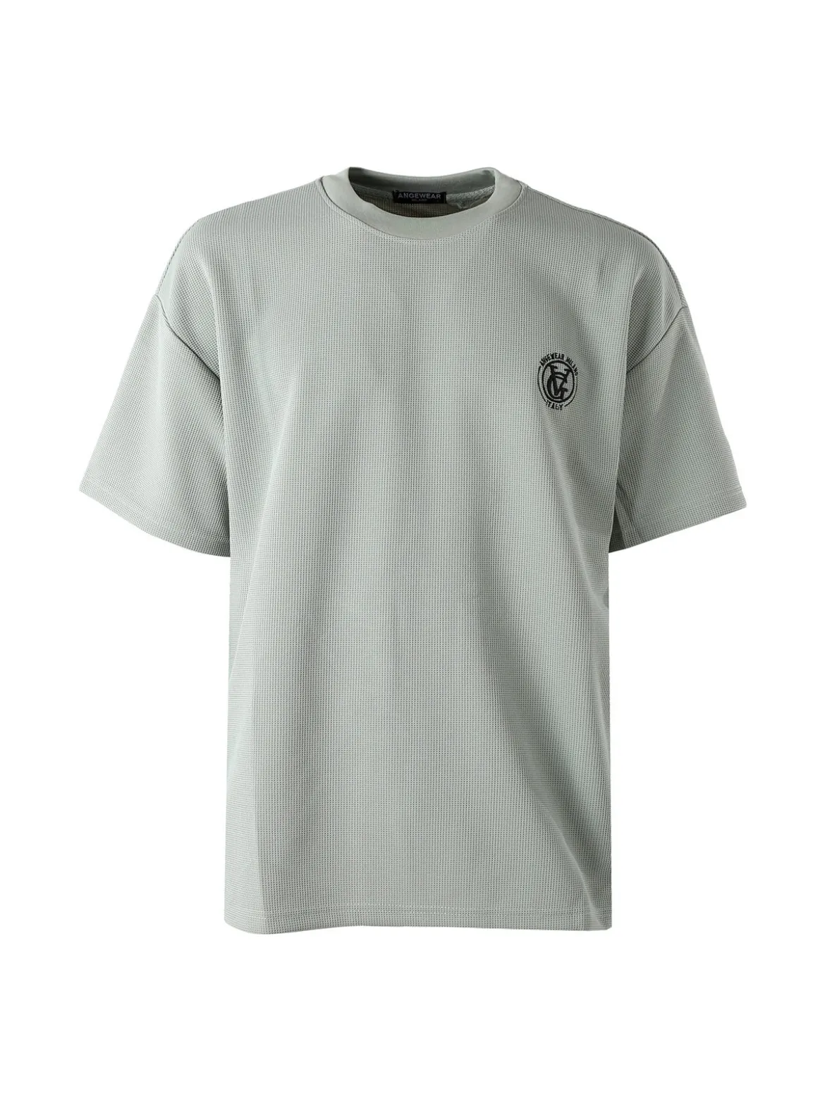 Ange Wear T-shirt girocollo da uomo a nido d'ape - acqua marina