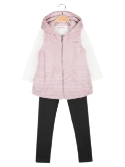 Aosi Lan Completo 3 pezzi da bambina con ecopelliccia