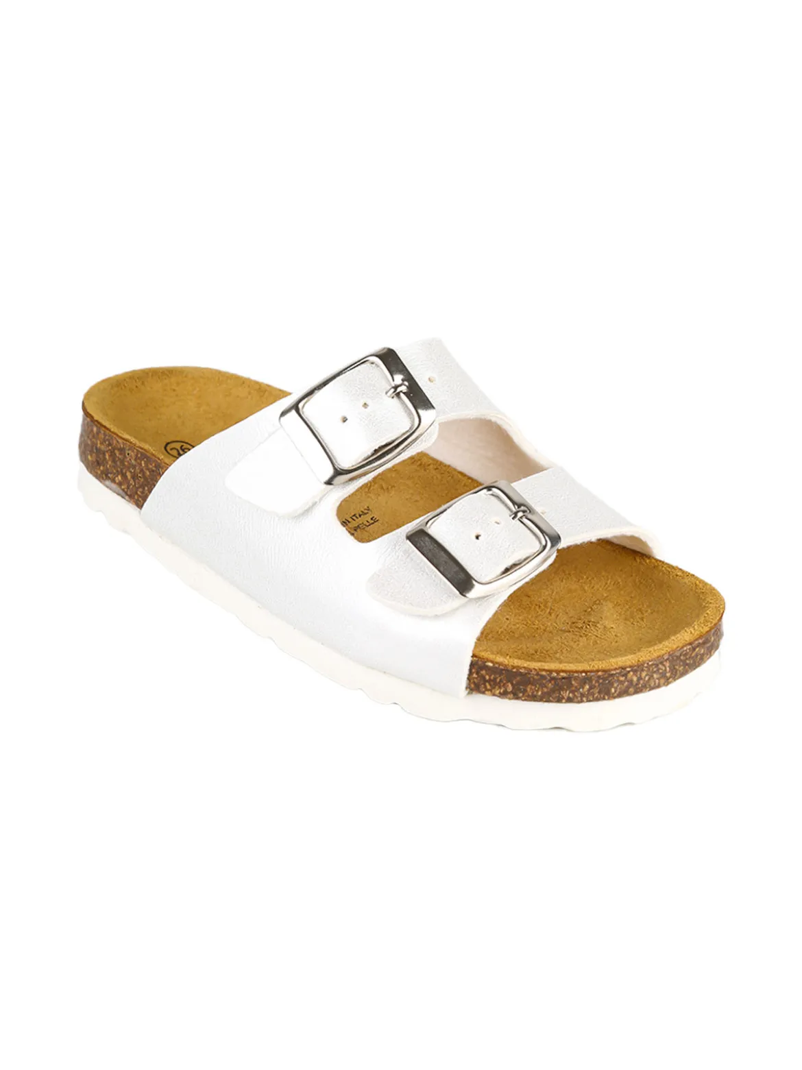 A Piedi Liberi Ciabatte da bambina con fibbie