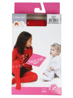 Aquilone Collant da bambina in cotone - rosso