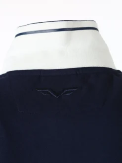 Armata Di Mare Polo da uomo a maniche corte in cotone con stampe - blu scuro