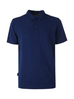 Armata Di Mare Polo da uomo in cotone a maniche corte - blu