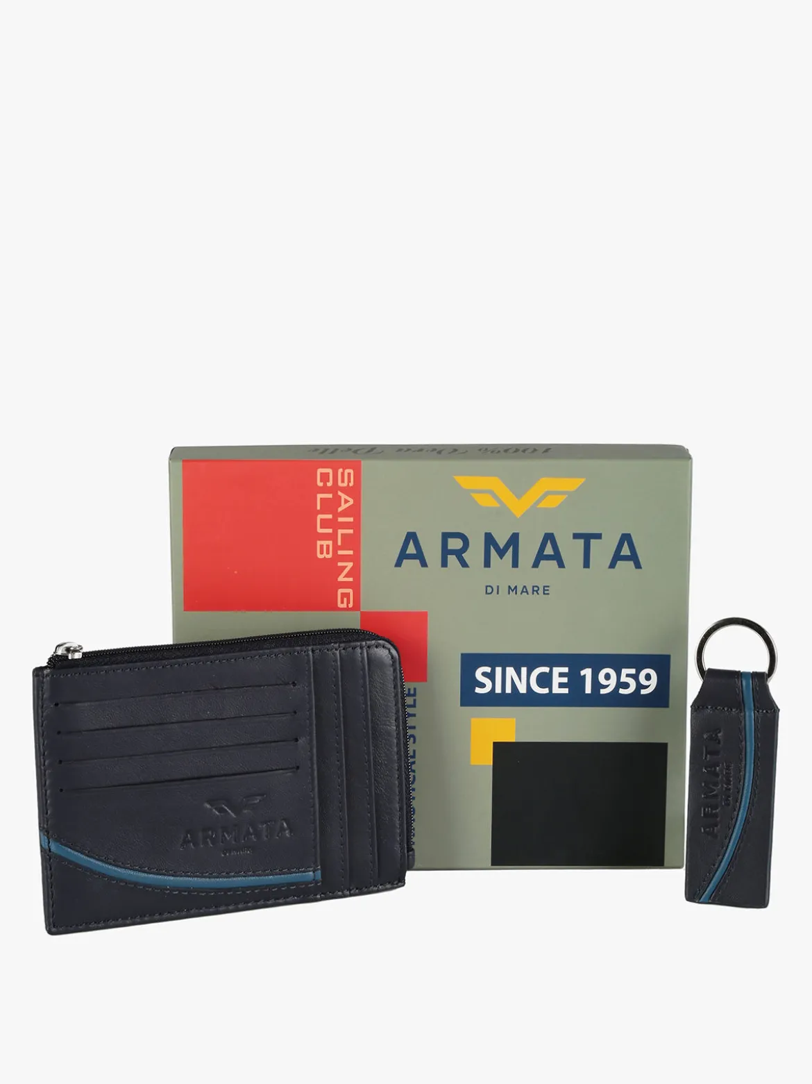 Armata Di Mare Set regalo uomo portatessere e portachiavi