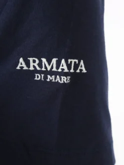 Armata Di Mare T-shirt girocollo da uomo in cotone - blu scuro