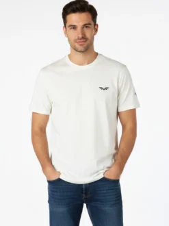Armata Di Mare T-shirt girocollo da uomo in cotone - panna