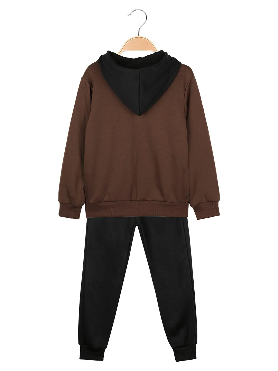 Armata Militare Completo 3 pezzi da bambino con cappuccio e zip - marrone