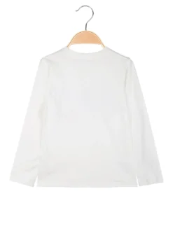 Armata Militare T-shirt da bambino a maniche lunghe con stampa - bianco