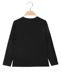 Armata Militare T-shirt da bambino a maniche lunghe con stampa - nero
