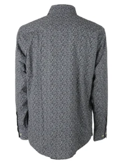 Ascot Sport Camicia da uomo con stampe in cotone elasticizzato - multicolore