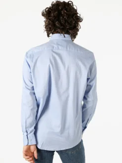 Ascot Sport Camicia da uomo in cotone a maniche lunghe - azzurro