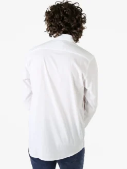 Ascot Sport Camicia da uomo in cotone a maniche lunghe - bianco