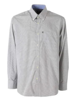Ascot Sport Camicia in cotone da uomo a maniche lunghe con stampe a pallini - multicolore
