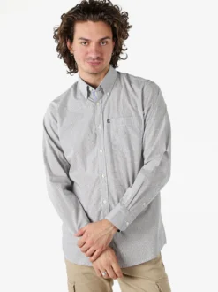 Ascot Sport Camicia in cotone da uomo a maniche lunghe con stampe a pallini - multicolore