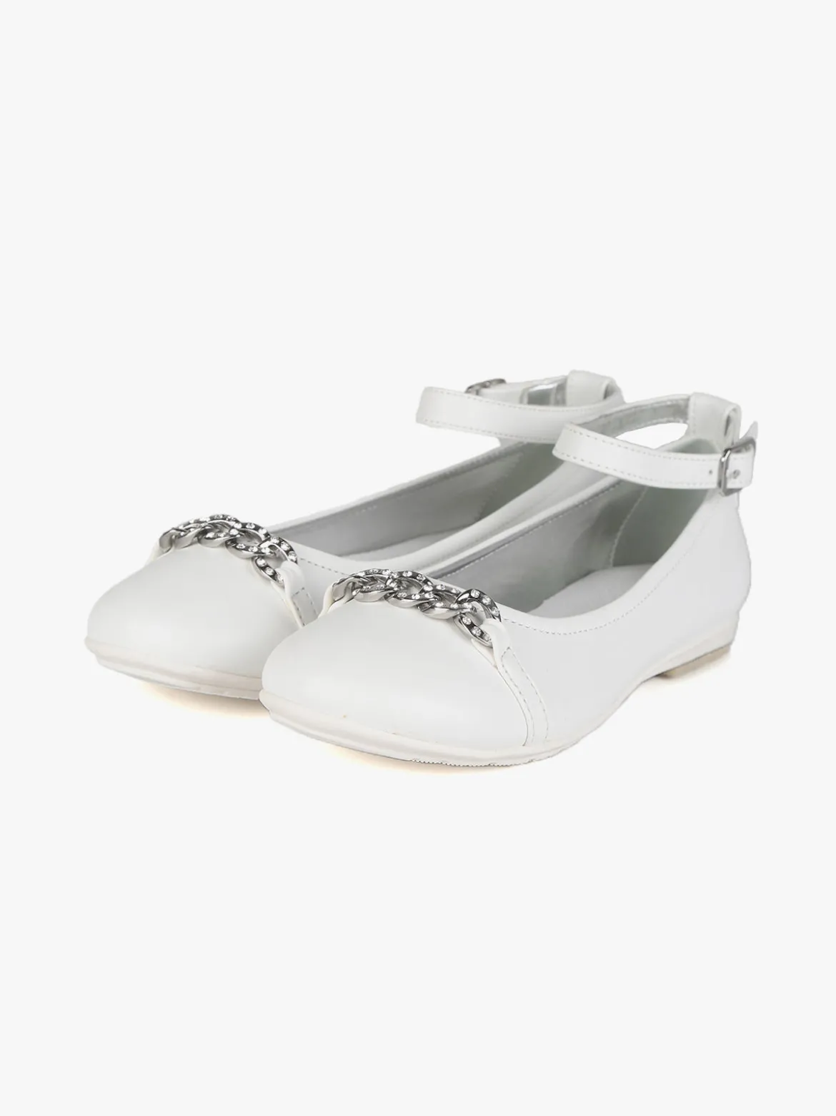 Asso Ballerine da bambina con catena e strass