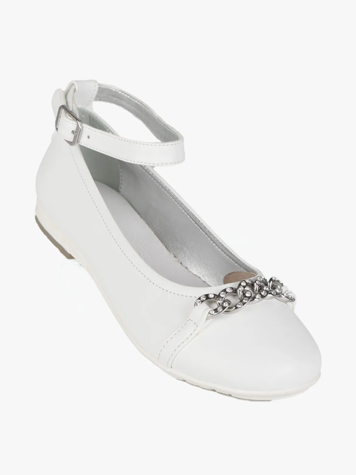 Asso Ballerine da bambina con catena e strass
