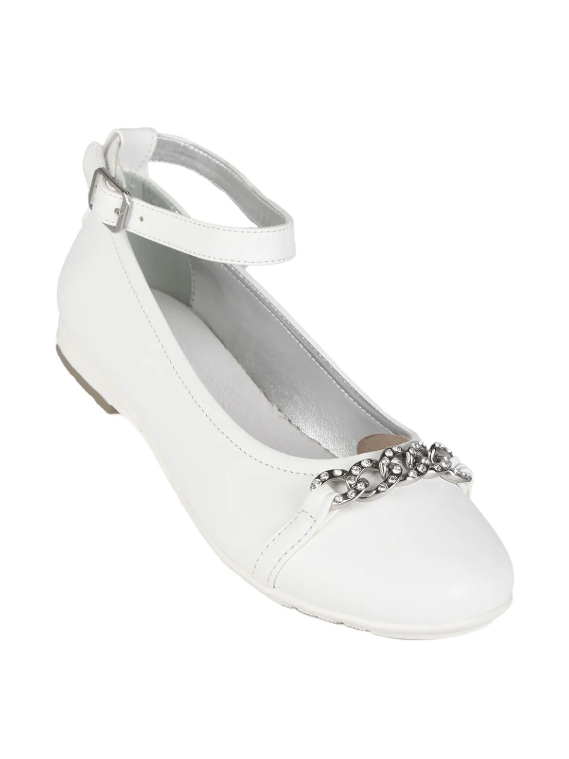 Asso Ballerine da bambina con catena e strass