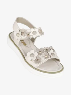 Asso Sandali da bambina con fiori e glitter