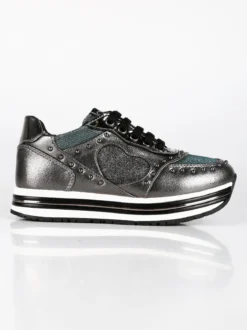 Asso Sneakers da bambina con platform