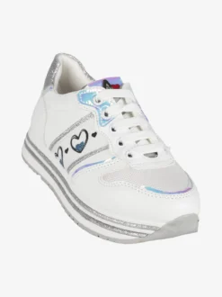 Asso Sneakers da bambina con platform e glitter