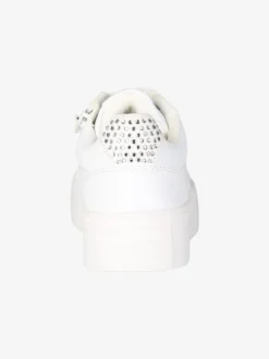 Asso Sneakers gioiello da ragazza con lacci e zip - bianco