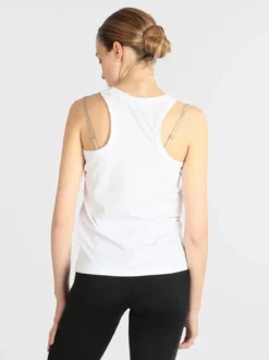 Athl Dpt Canotta sportiva donna con strass