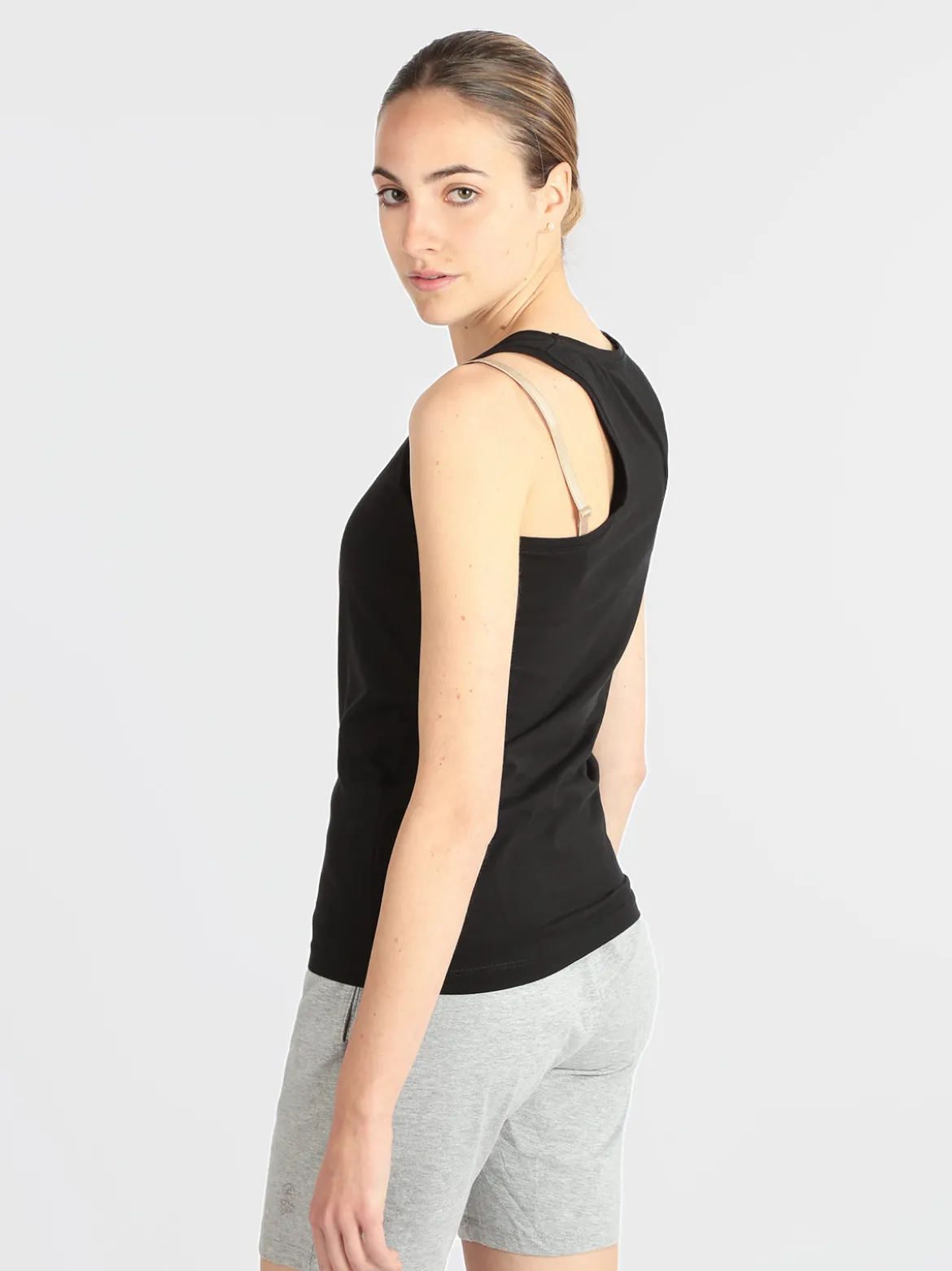 Athl Dpt Canotta sportiva donna con strass