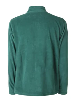 Athl Dpt Felpa da uomo mezza zip in micropile - verde