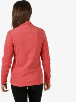 Athl Dpt Felpa donna full zip in micropile - corallo