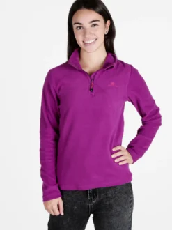 Athl Dpt Felpa donna in micropile mezza zip