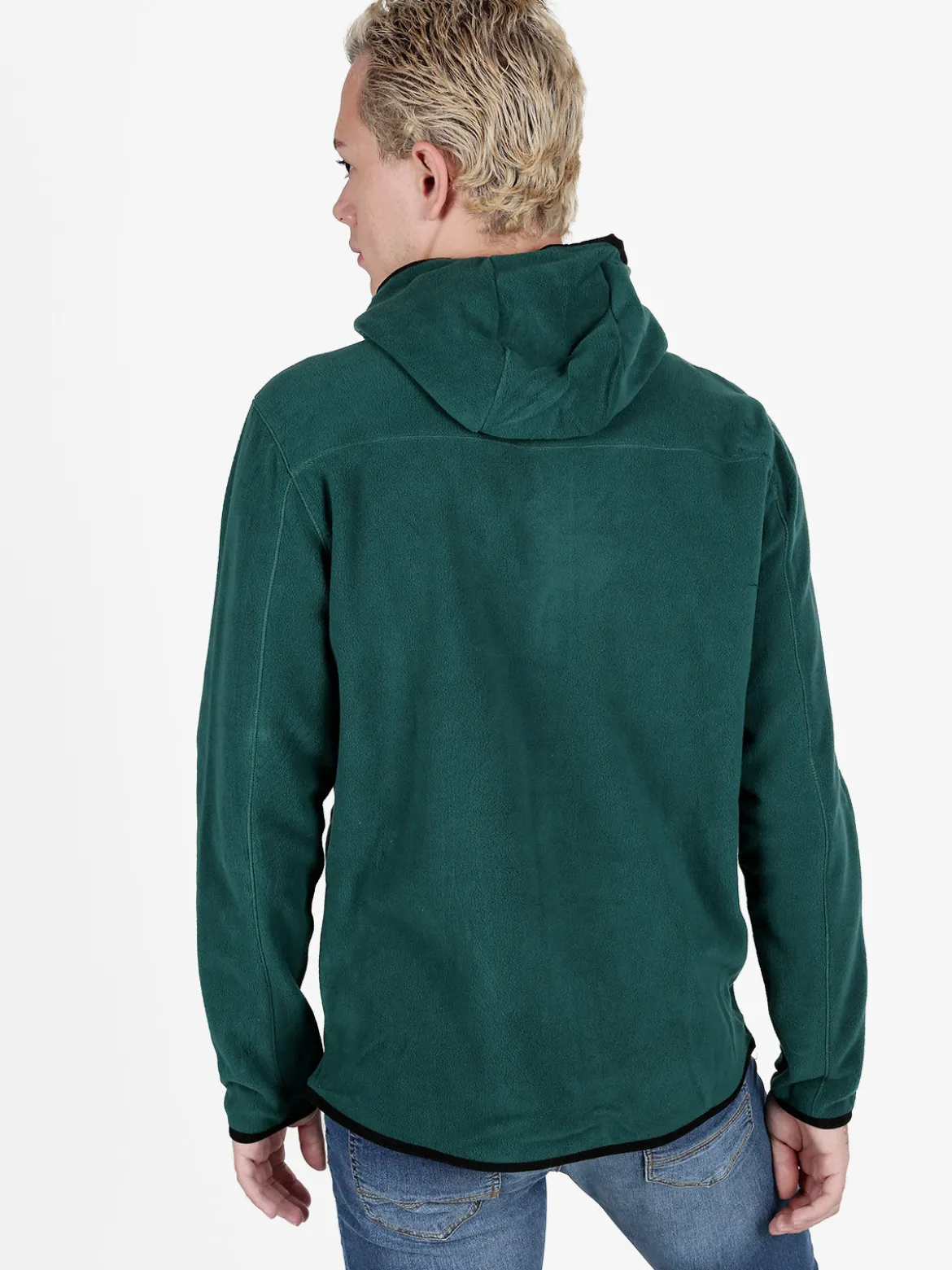 Athl Dpt Felpa in pile da uomo con cappuccio e zip