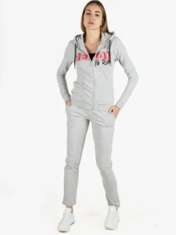 Athl Dpt Felpa sportiva da donna con cappuccio e zip