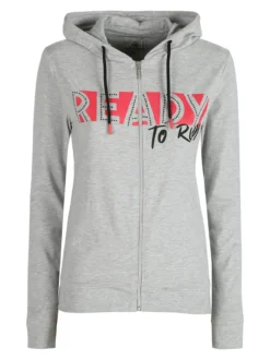 Athl Dpt Felpa sportiva da donna con cappuccio e zip
