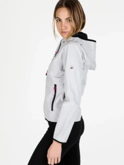 Athl Dpt Giacca a vento da donna con cappuccio e zip
