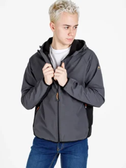 Athl Dpt Giacca da uomo impermeabile con cappuccio e zip