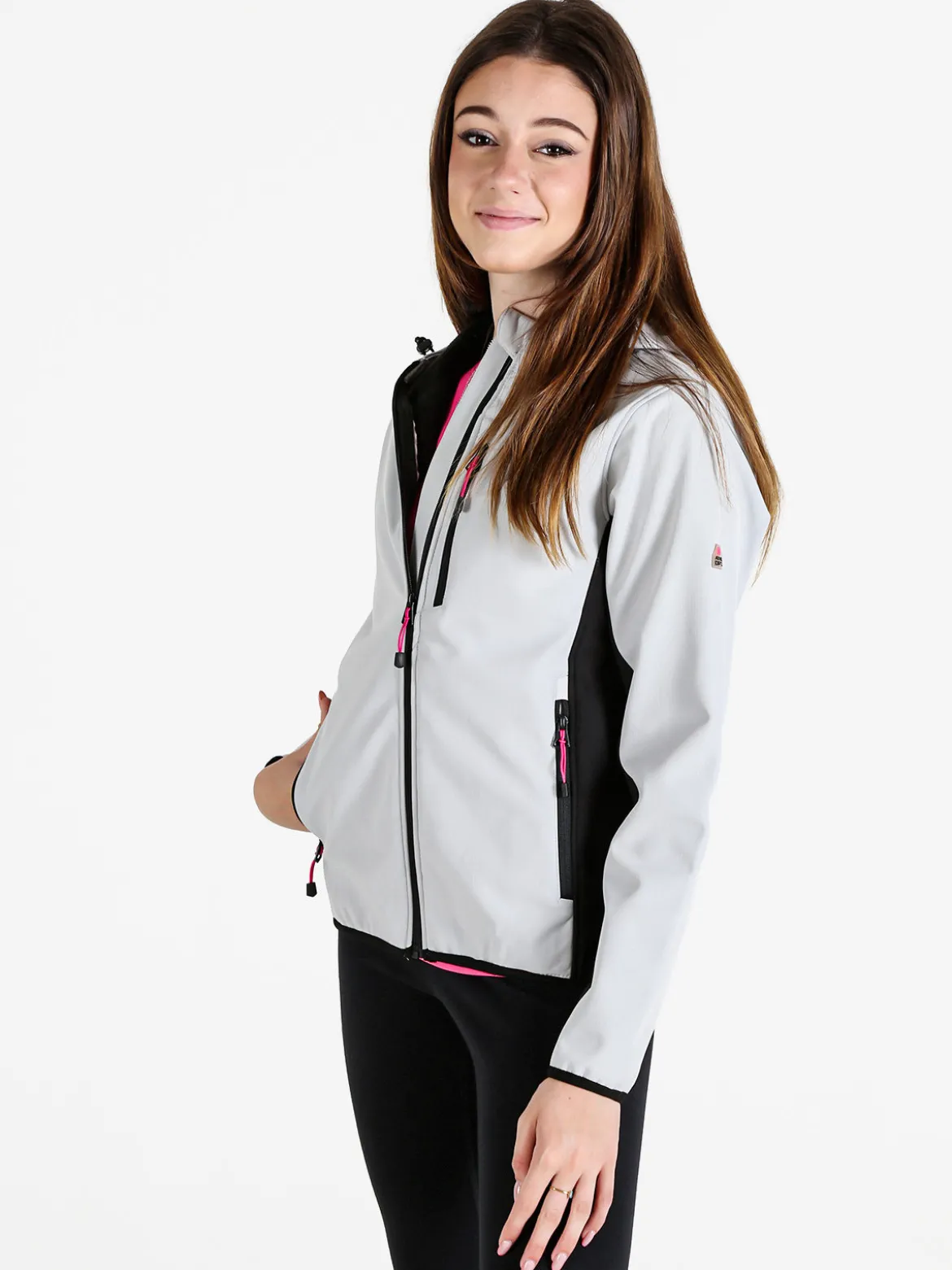Athl Dpt Giacca donna sportiva impermeabile con cappuccio e zip