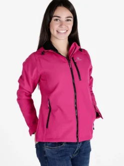 Athl Dpt Giacca impermeabile da donna con cappuccio e interno in pile