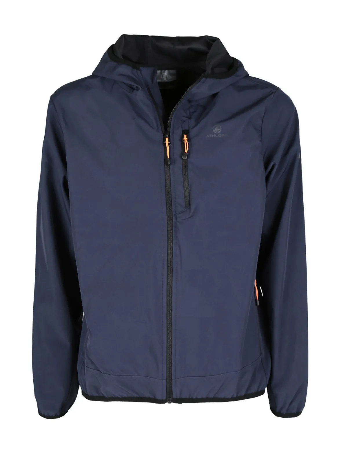 Athl Dpt Giacca sportiva da uomo impermeabile con cappuccio e zip