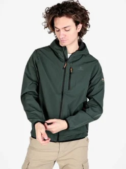 Athl Dpt Giacca sportiva da uomo impermeabile con cappuccio e zip