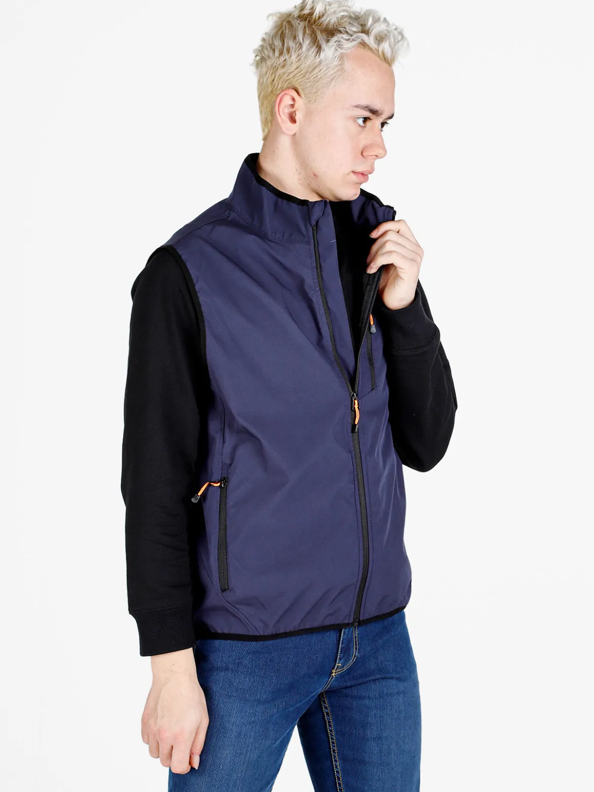 Athl Dpt Gilet da uomo impermeabile con zip