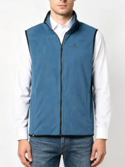 Athl Dpt Gilet da uomo in pile con zip