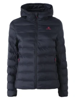 Athl Dpt Giubbino donna 100 grammi con cappuccio e zip - blu scuro