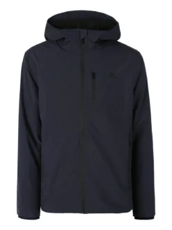 Athl Dpt Giubbotto da uomo impermeabile con cappuccio e zip - blu