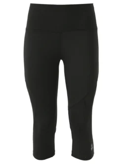 Athl Dpt Leggings donna tre quarti sportivi elasticizzati - nero