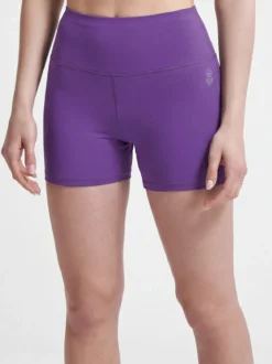 Athl Dpt Shorts sportivi da donna elasticizzati - viola