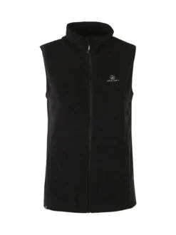 Athl Dpt Smanicato donna in pile con zip - nero