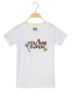 Athl Dpt T-shirt con scritta e glitter