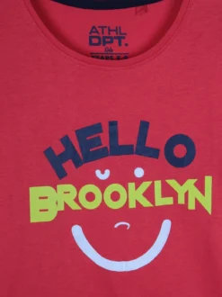 Athl Dpt T-shirt girocollo con scritte