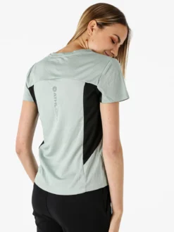 Athl Dpt T-shirt sportiva da donna traspirante - acqua marina