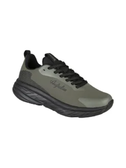 Australian ALPHA Sneakers uomo sportive con suola alta - militare