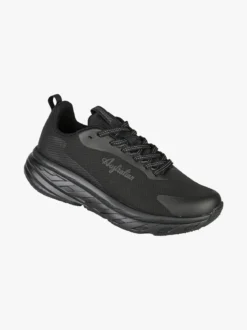 Australian ALPHA Sneakers uomo sportive con suola alta - nero